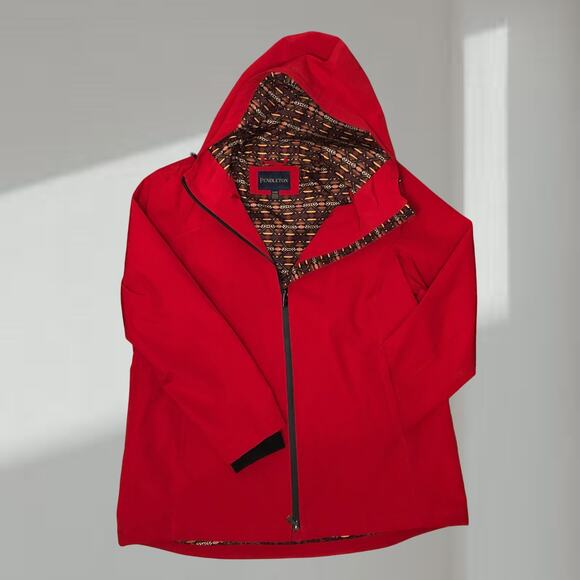 Pendleton Jacket – Red Softshell with Aztec Southwestern Lining (XL) - Picture 2 of 11